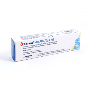 ZARZIO 48 MU / 0.5 ML ( FILGRASTIM ) FOR SC / IV USE PREFILLED SYRINGE 